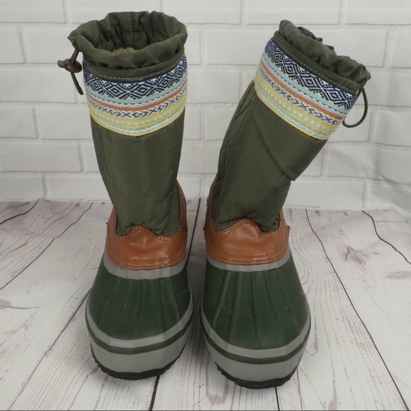 The Sak Daley 5 olive rubber duck boots insulated - Picture 7 of 16
